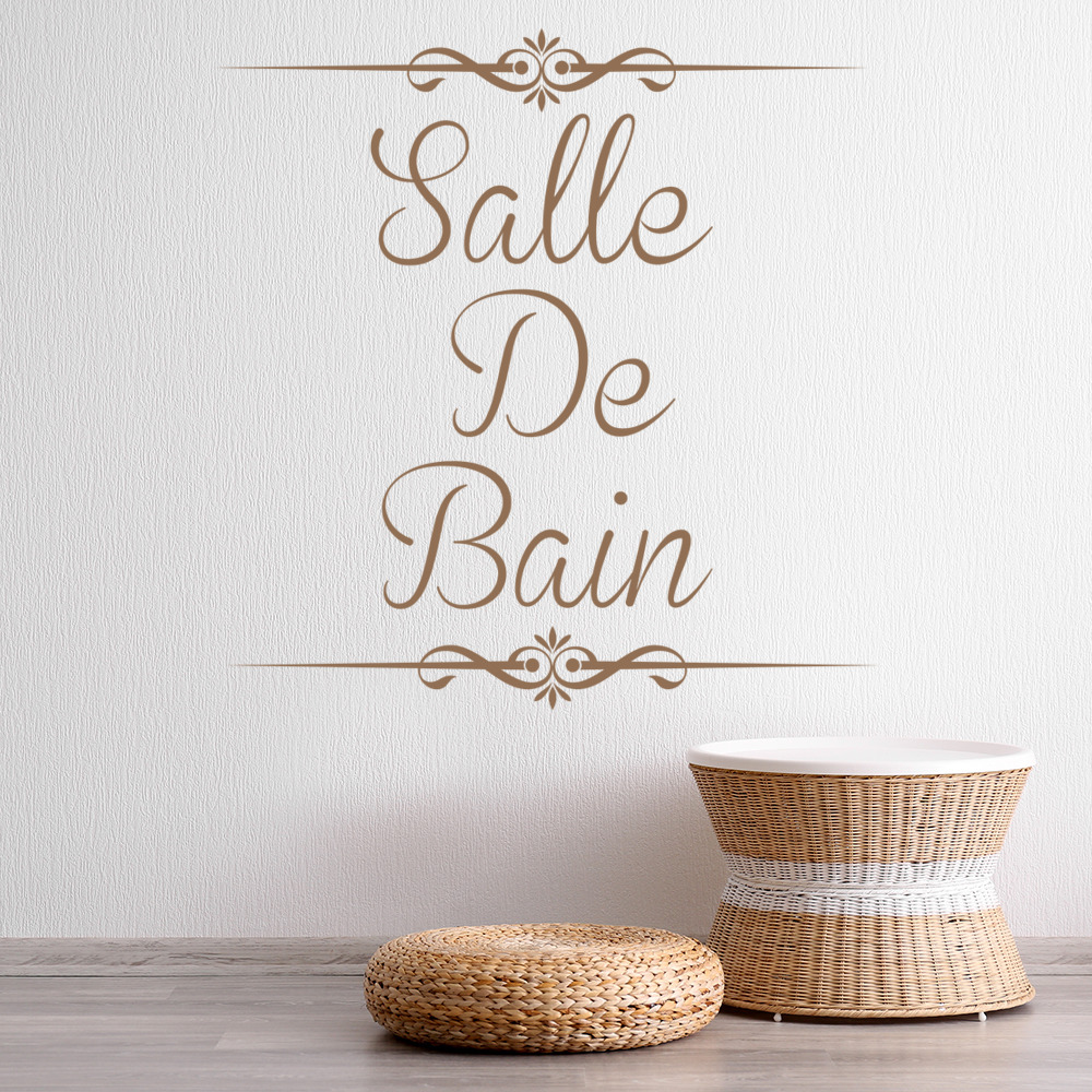 Salle De Bain Bathroom Quote Wall Sticker