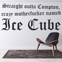 Straight Outta Compton Ice Cube NWA Wall Sticker