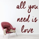 The Beatles All You Need Is Love Wall Sticker