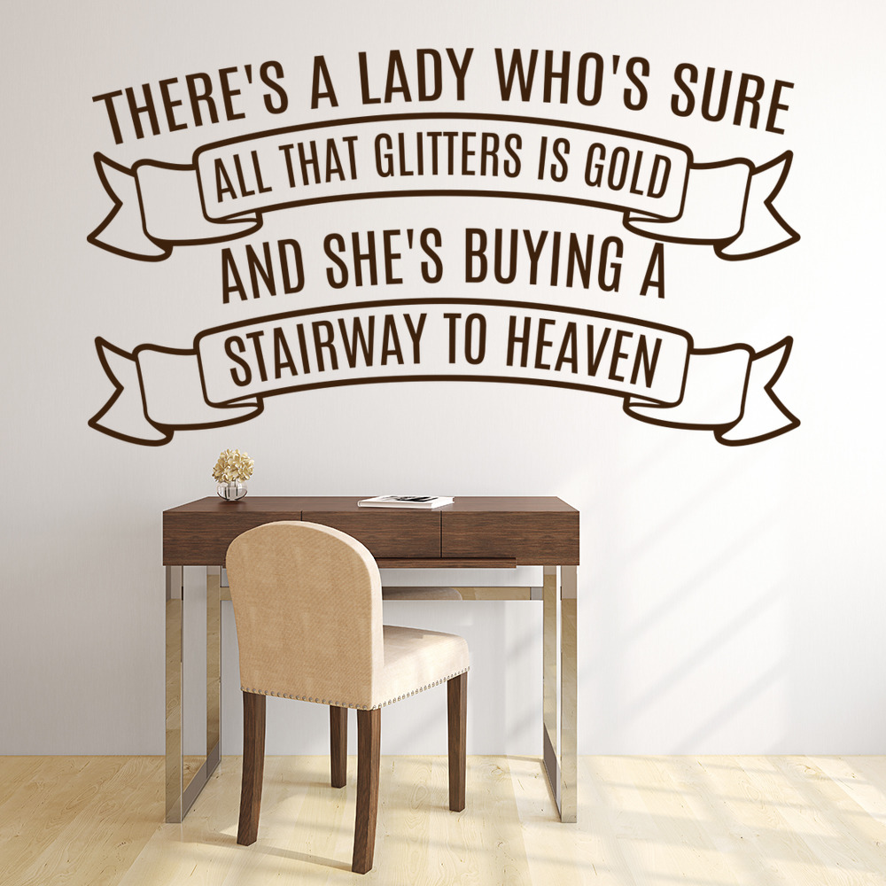 Led Zeppelin Stairway To Heaven Wall Sticker