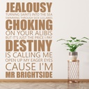 The Killers Mr Brightside Wall Sticker