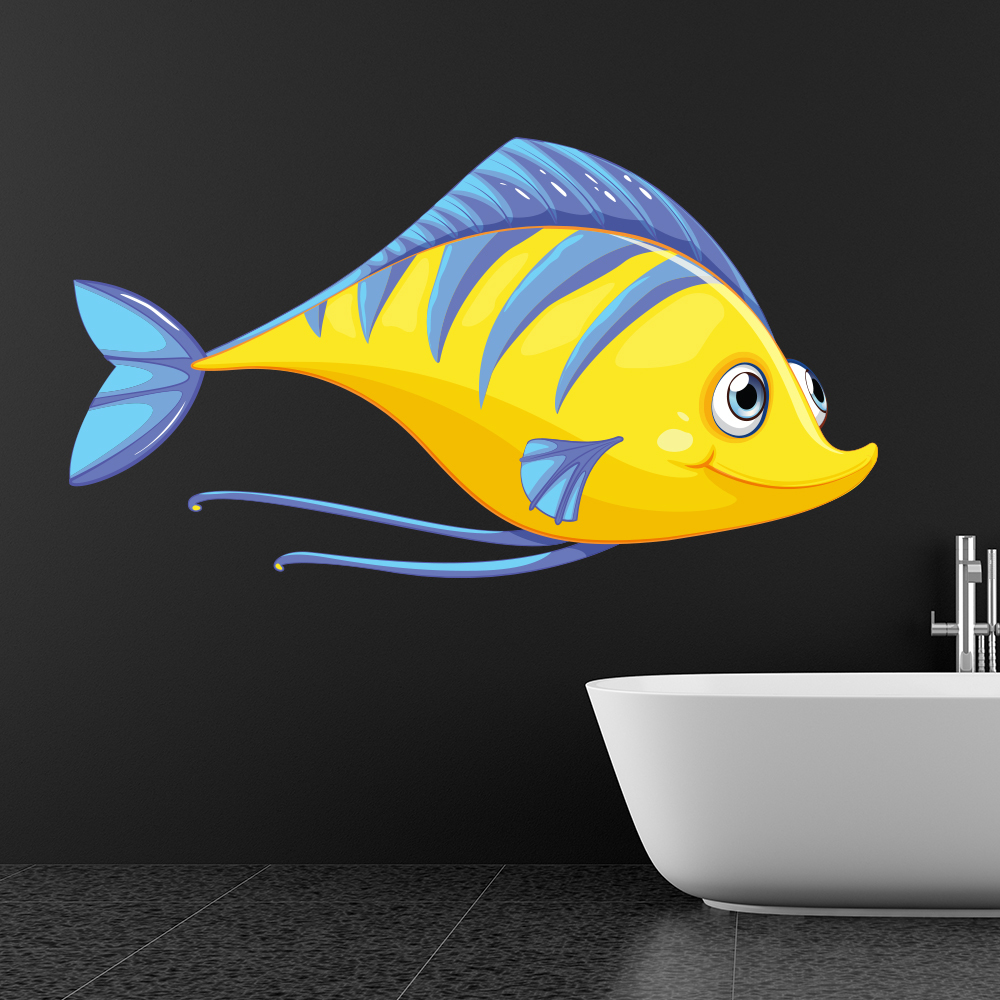 Yellow Fish Wall Sticker Wall Sticker