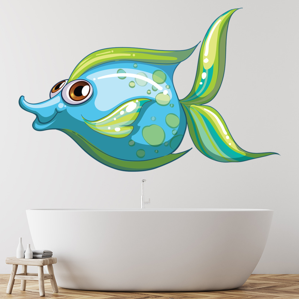 Blue Fish Wall Sticker Wall Sticker