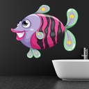 Pink Fish Wall Sticker Wall Sticker