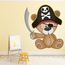 Pirate Teddy Bear Wall Sticker Wall Sticker - Mod5