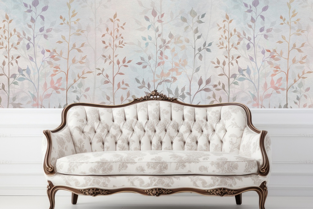 Long Grass Floral Wall Mural Wallpaper