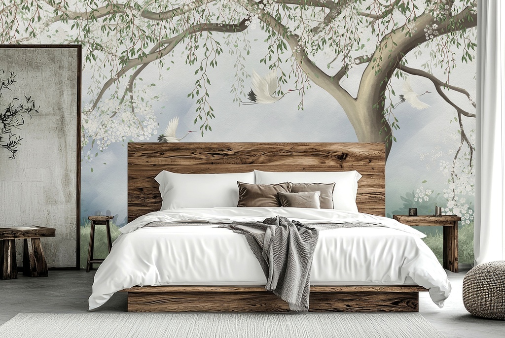 Chinoiserie Garden Wall Mural Wallpaper