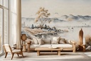 Calm Mountain Landscape Wall Mural Wallpaper
