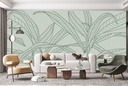 Botanical Palm Leaves Wall Mural Wallpaper