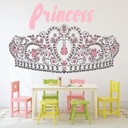 Detailed Princess Crown Wall Sticker