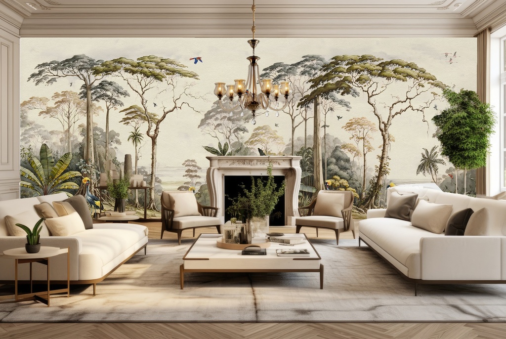 Amazon Forest Landscape Wall Mural Wallpaper