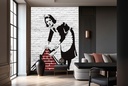Maid Banksy Wall Mural Wallpaper