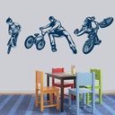 BMX Stunt Bikes Cycling Sports Wall Sticker