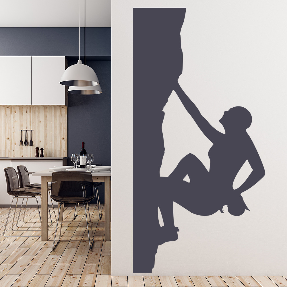 Extreme Rock Climbing Sports Wall Sticker