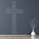 The Lords Prayer Christianity Wall Sticker - Mod9