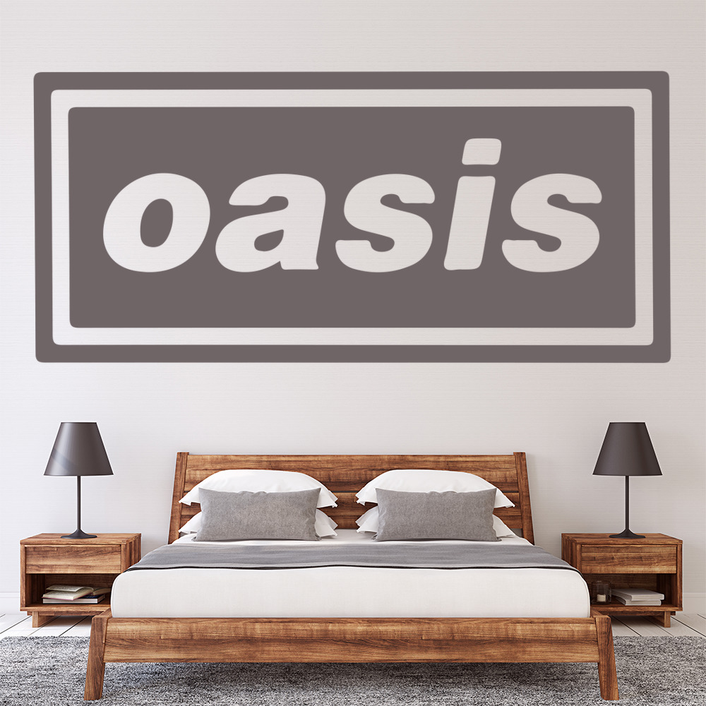 Oasis Band Logo Wall Sticker - Mod2