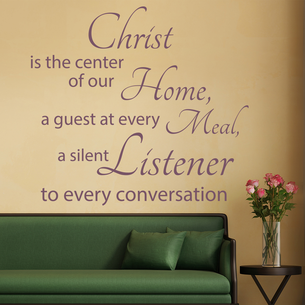 Christ Is The Centre Bible Verse Wall Sticker - Mod9