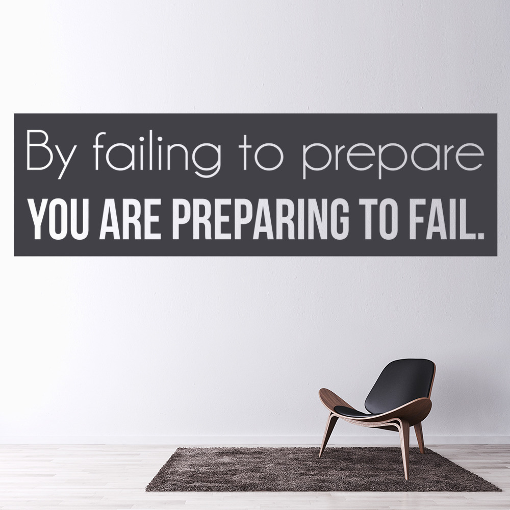 Prepare Sports Quote Wall Sticker