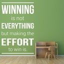 Make The Effort To Win Sports Quote Wall Sticker