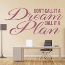 Call It A Plan Inspirational Quote Wall Sticker - Mod8