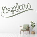 Explore Travel Quote Wall Sticker - Mod2