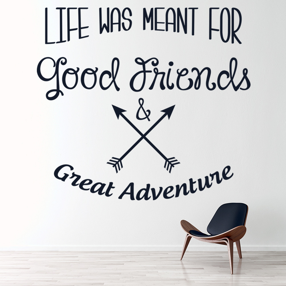 Good Friends Inspirational Quote Wall Sticker | Icon Wall Stickers