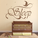 Sleep Moon Stars Bedroom Wall Sticker