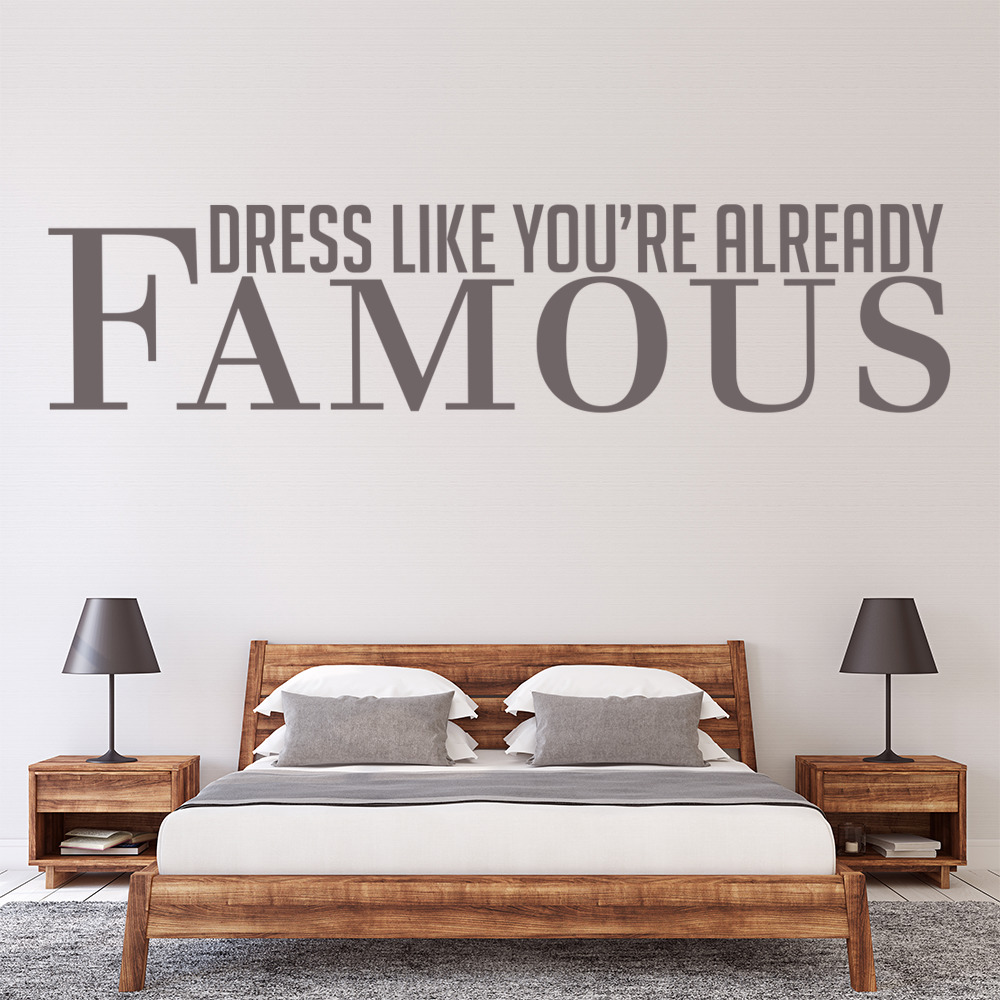 Already Famous Fashion Quote Wall Sticker