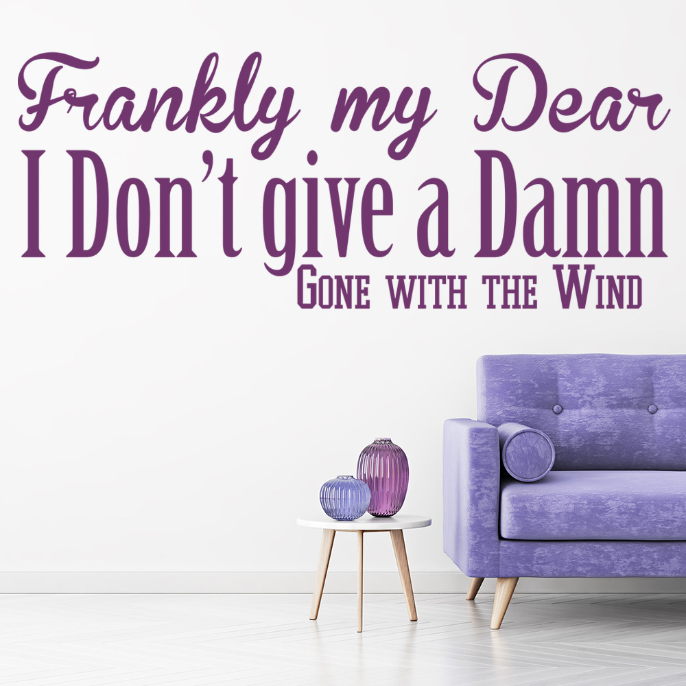 Frankly My Dear Gone With The Wind Wall Sticker