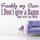 Frankly My Dear Gone With The Wind Wall Sticker