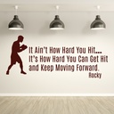 Rocky Balboa Keep Moving Forward Wall Sticker