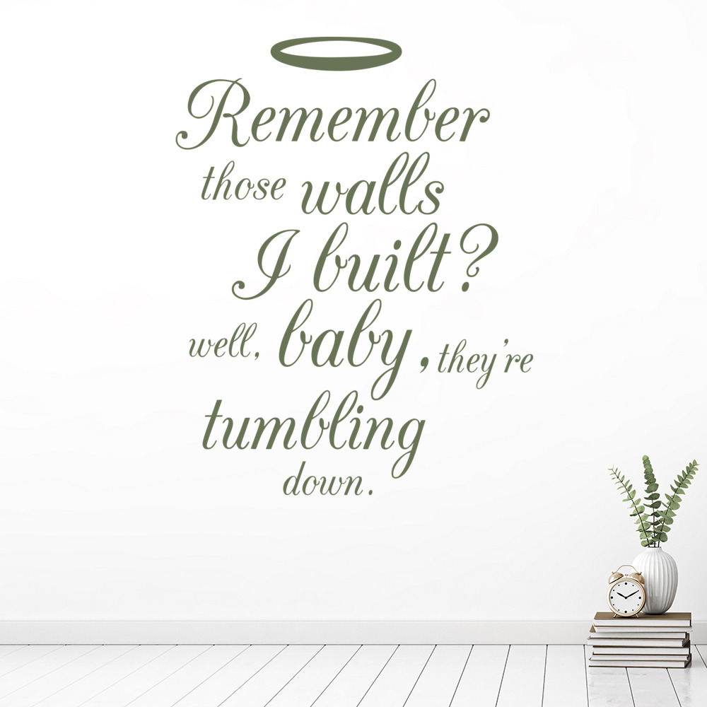 Remember Those Walls Beyonce Halo Wall Sticker