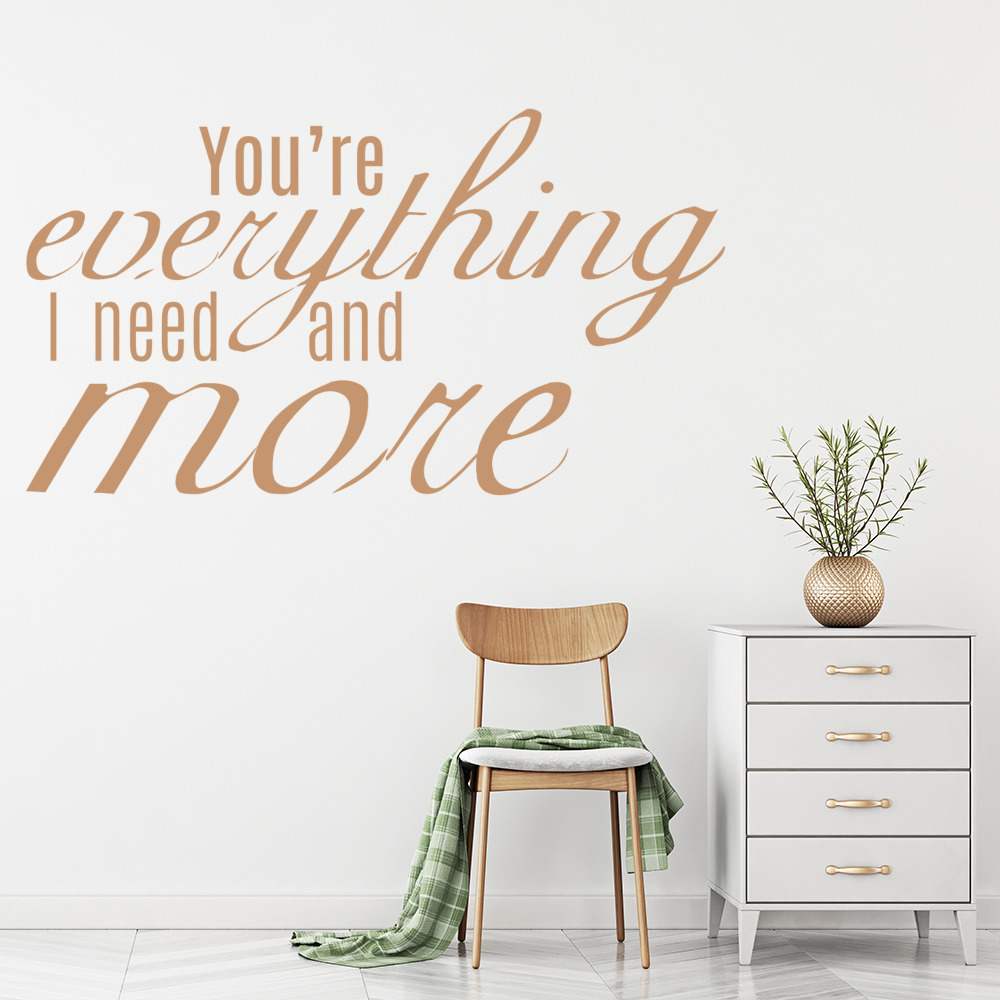 Everything I Need, Halo Beyonce Song Lyrics Wall Sticker