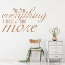 Everything I Need, Halo Beyonce Song Lyrics Wall Sticker