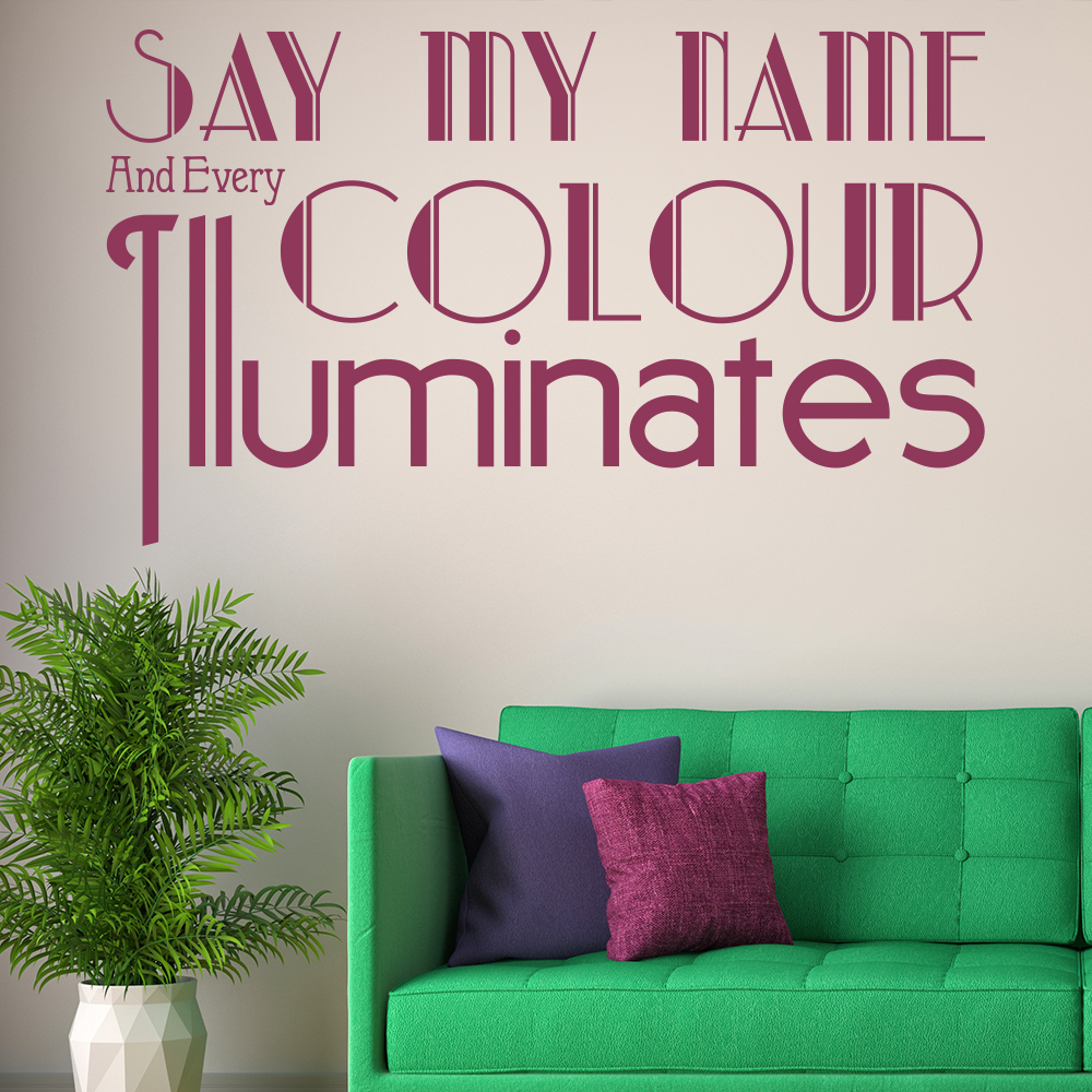 Say My Name Florence and the Machine Wall Sticker