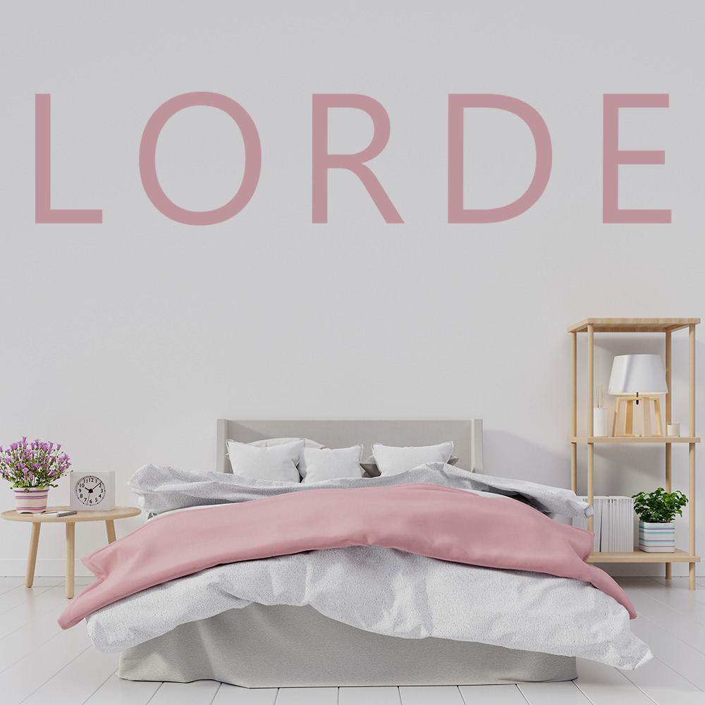 Lorde Band Logo Wall Sticker