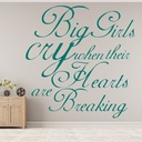 Big Girls Cry Sia Song Lyrics Wall Sticker