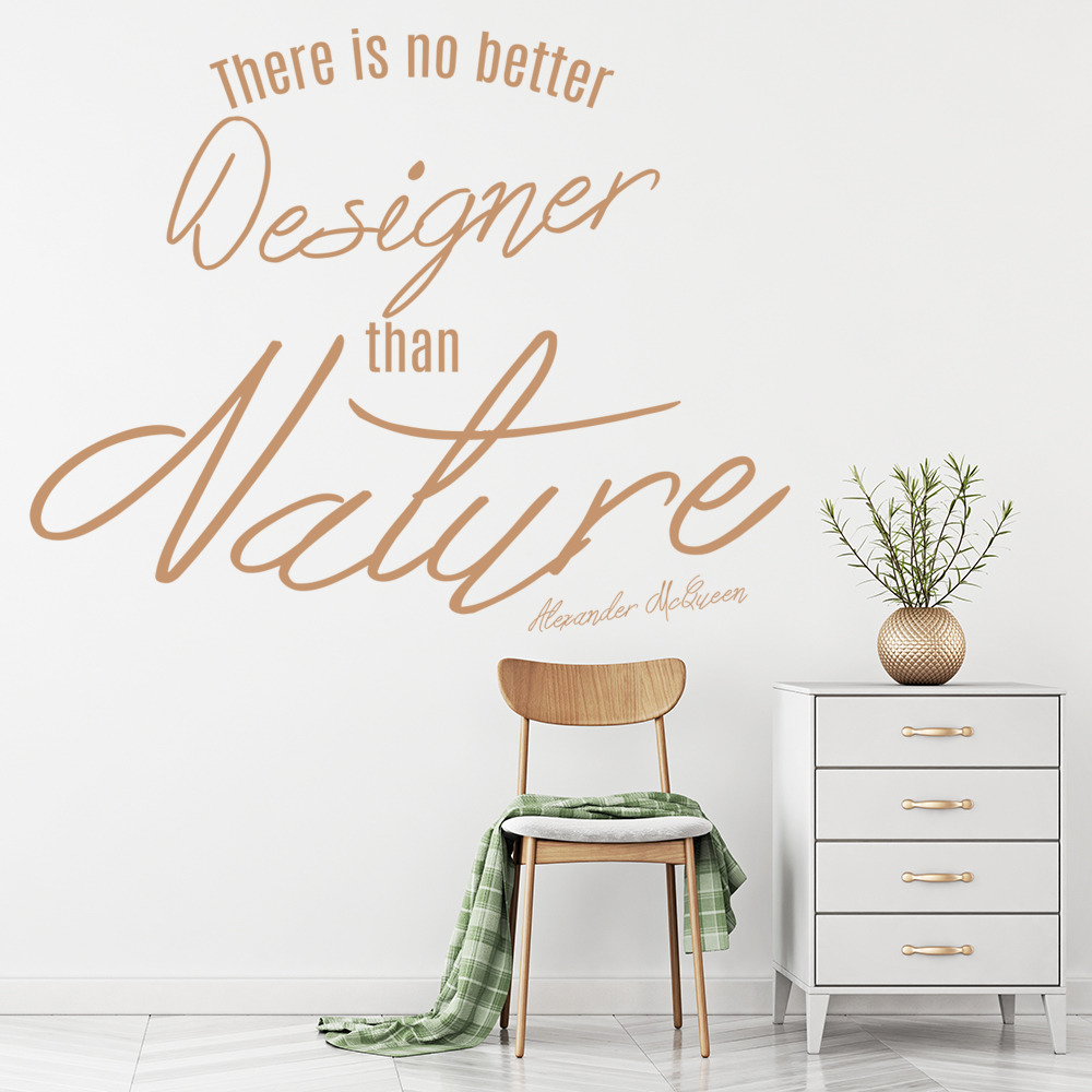 No Better Designer McQueen Fashion Quote Wall Sticker