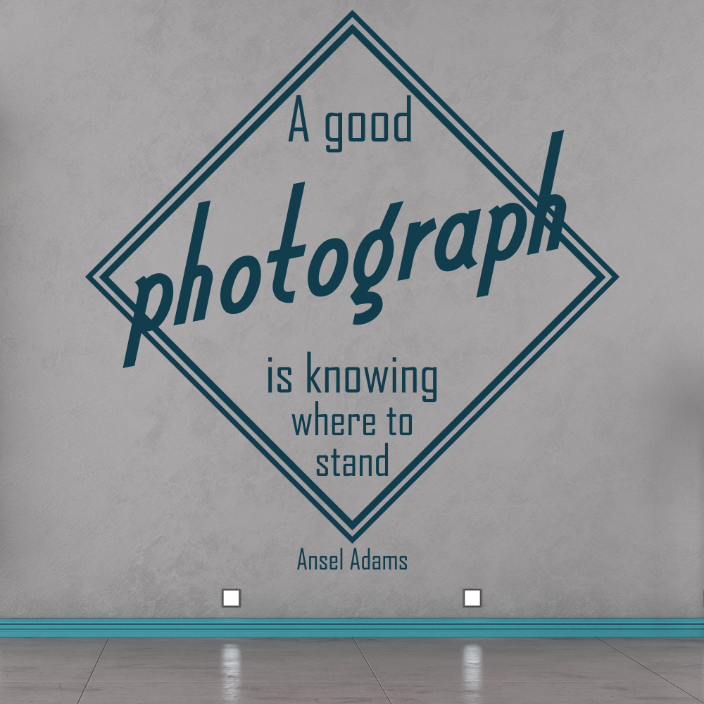 A Good Photograph Ansel Adams Quote Wall Sticker