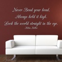 Look The World In The Eye Helen Keller Quote Wall Sticker