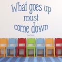 What Goes Up Isaac Newton Quote Wall Sticker