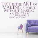 Tact Isaac Newton Quote Wall Sticker