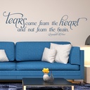 Tears From The Heart Leonardo da Vinci Quote Wall Sticker