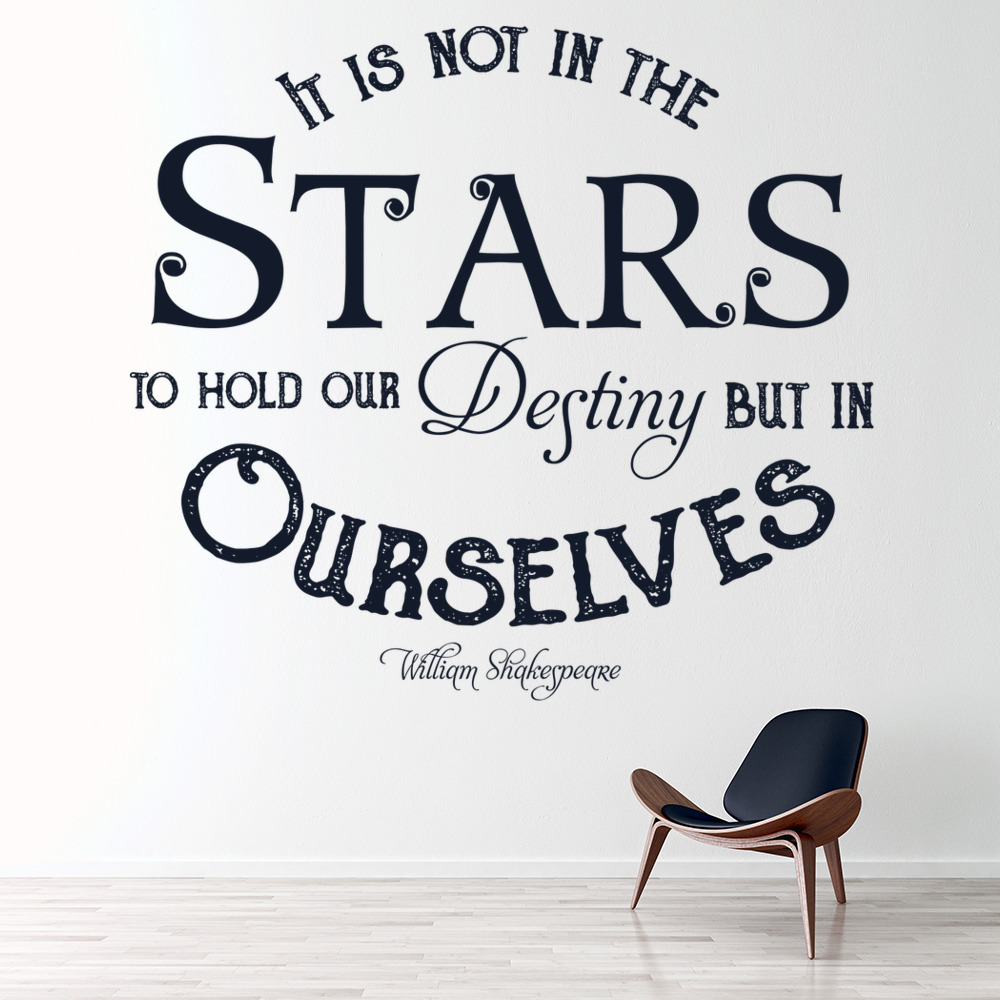 In The Stars William Shakespeare Quote Wall Sticker
