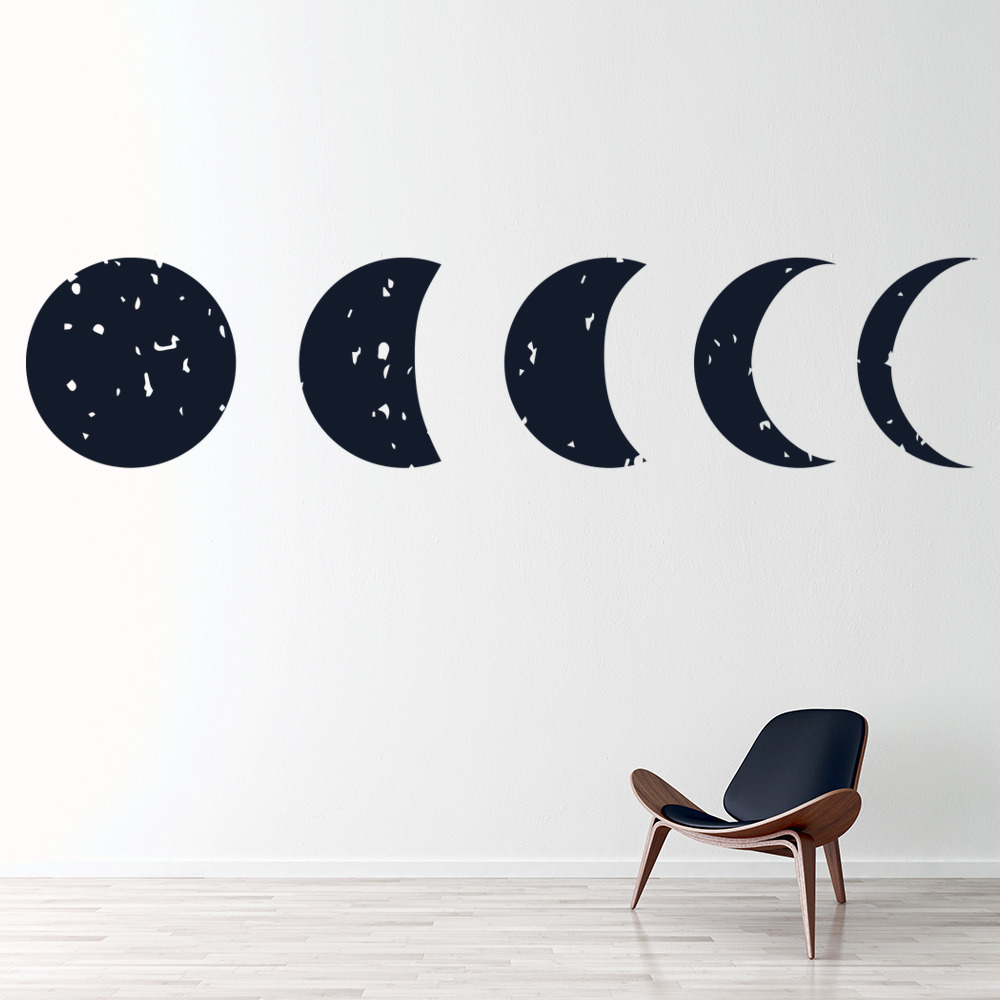 Phases Of The Moon Full Moon Wall Sticker | Icon Wall Stickers