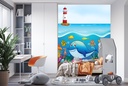 Whale Friends Under The Sea Wall Mural Wallpaper