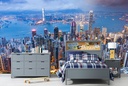 Hong Kong City Skyline Wall Mural Wallpaper