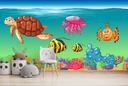 Turtle Friends Under The Sea Wall Mural Wallpaper