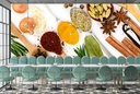 Spices & Spoons Kitchen Wall Mural Wallpaper