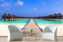 Villas Maldives Ocean Wall Mural Wallpaper